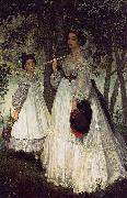 James Jacques Joseph Tissot Two Sisters USA oil painting artist